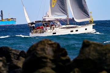 Telde saluda a la regata ARC January, con rumbo a El Caribe en su primera salida desde Gran Canaria/Tony Hernández.